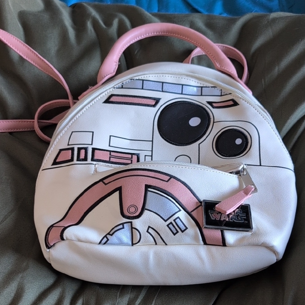 Star Wars Pink and White Backpack